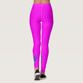 Mooie Vlinders op Helder Roze Leggings (Achterkant)