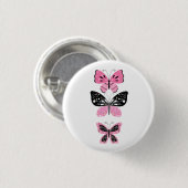 Mooie Vlinders Ronde Button 3,2 Cm (Voorkant /achterkant)