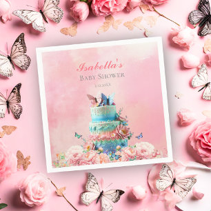 Mooie Vlinders Tweeling Baby Shower Servet