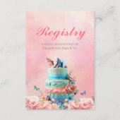 Mooie Vlinders Twins Baby Registry Informatiekaartje (Voorkant)