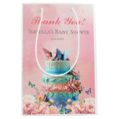 Mooie Vlinders Twins Baby shower Medium Cadeauzakje (Voorkant)