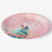 Mooie Vlinders Twins Baby shower Papieren Bordje (Gekanteld)