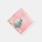 Mooie Vlinders Twins Baby shower Servet (Hoek)