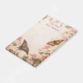 Mooie Vlinders & Vintage Bloesem Post-it® Notes (Schuin)