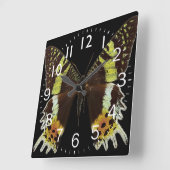 Mooie vlinderstencup vierkante klok (Hoek)