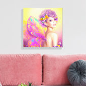 Mooie vlindervlinder canvas afdruk (Insitu (Woonkamer))