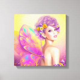 Mooie vlindervlinder canvas afdruk