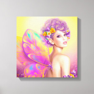 Mooie vlindervlinder canvas afdruk