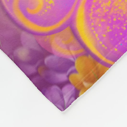 Mooie vlindervlinder fleece deken (Hoek)