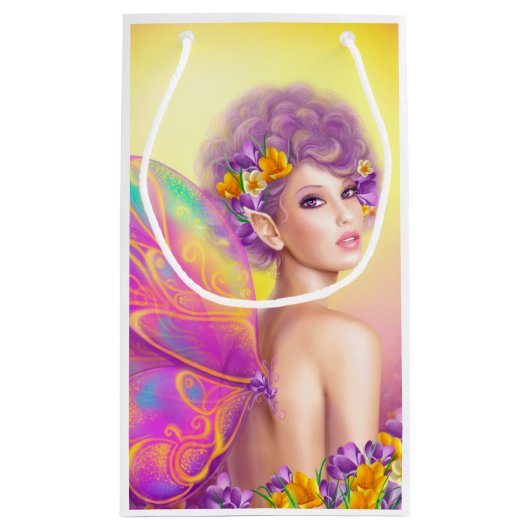 Mooie vlindervlinder klein cadeauzakje (Achterkant)