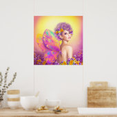 Mooie vlindervlinder poster (Keuken)