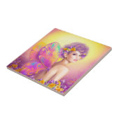 Mooie vlindervlinder tegeltje (Zijkant)