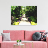 Mooie Vloertuinroute Canvas Afdruk (Insitu (Woonkamer))