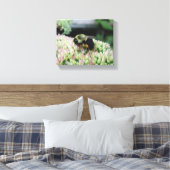 Mooie voedingbijen canvas afdruk (Insitu (Slaapkamer))