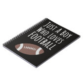 Mooie Voetbal Cadeaus Voor Jongens Kinderen Terug Notitieboek (Linkerzijde)