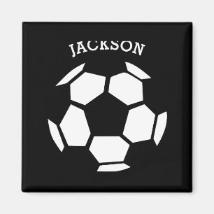 Mooie Voetbal Persoonlijke Kinderen Sport T-shirt Magneet