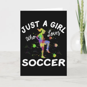 Mooie Voetbalshirt Voor Meisjes Gewoon Een Meisje Kaart