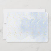 Mooie voeten waterverf blauwe babyshower bedankt kaart (Achterkant)