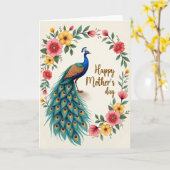 Mooie Vogel Bloemkaart Kaart (Gele Bloem)