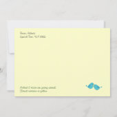 Mooie Vogel Boom Bewaar de Datum Save The Date (Achterkant)