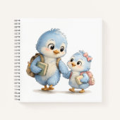 Mooie Vogel Broer Zus Dagboek Notitieboek (Voorkant)
