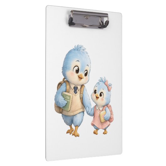Mooie Vogel Broer Zus Klembord (Rechts)