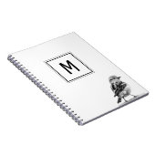 Mooie Vogel Eigen Beginletter  Notitieboek (Rechterzijde)