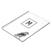 Mooie Vogel Eigen Beginletter  Notitieboek (Linkerzijde)