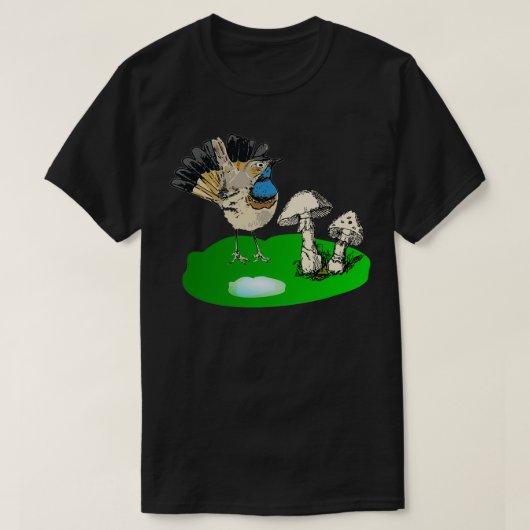 Mooie vogel en coke mooie vogel op de liefde t-shirt (Design voorkant)