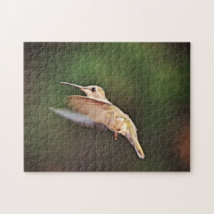 Mooie vogel in de lucht, puzzel