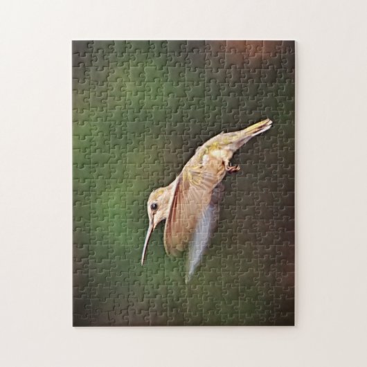 Mooie vogel in de lucht, puzzel (Verticaal)