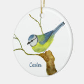 Mooie vogel keramisch ornament (Links)