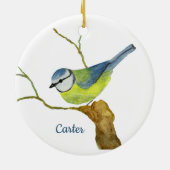 Mooie vogel keramisch ornament (Achterkant)