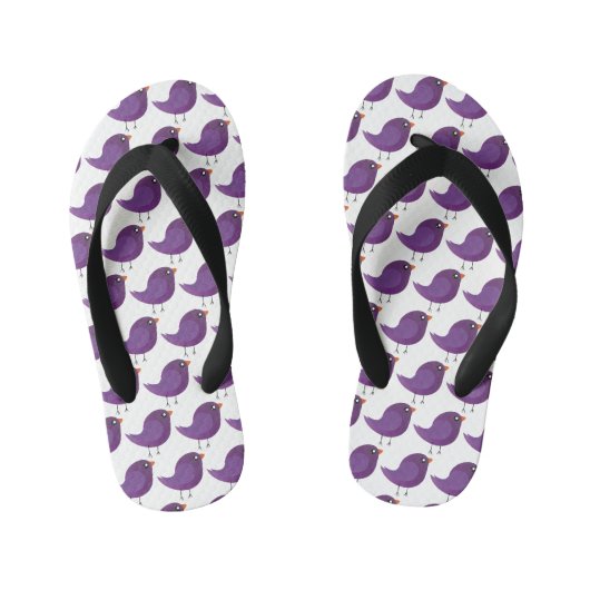 Mooie vogel kids kinder teenslippers (Voetbed)