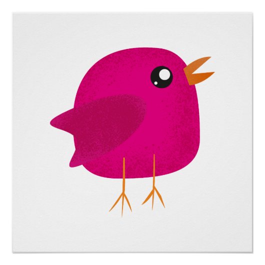 Mooie vogel kids perfect poster (Voorkant)