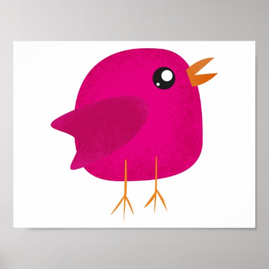 Mooie vogel kids poster (Voorkant)