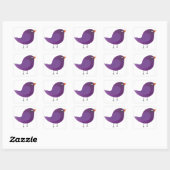 Mooie vogel kids vierkante sticker (Vel)