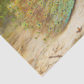 Mooie vogel kleurrijke Peacock  schilderen Tissuepapier (Detail)