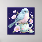 Mooie Vogel Muur Kunst Canvas Afdruk (Voorkant)