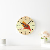 Mooie vogel ronde klok (Huis)