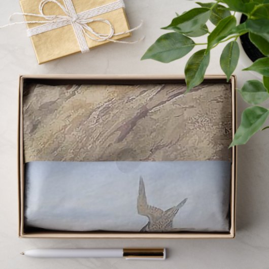 Mooie vogel slechtvalk decoupage tissuepapier (Geschenk)