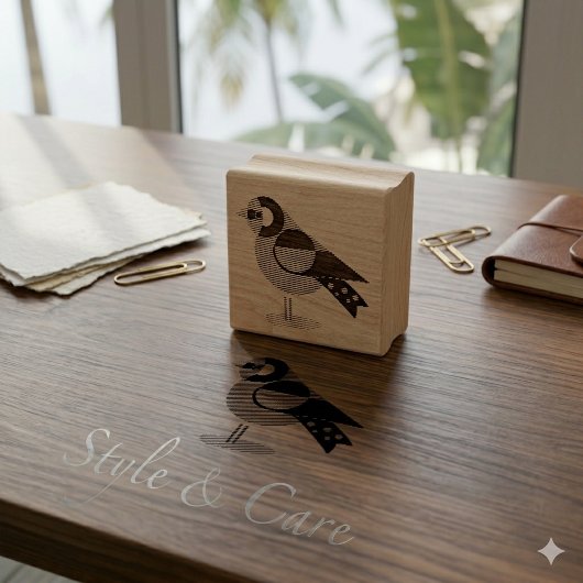 Mooie Vogel Stempel voor Aangepaste Creaties