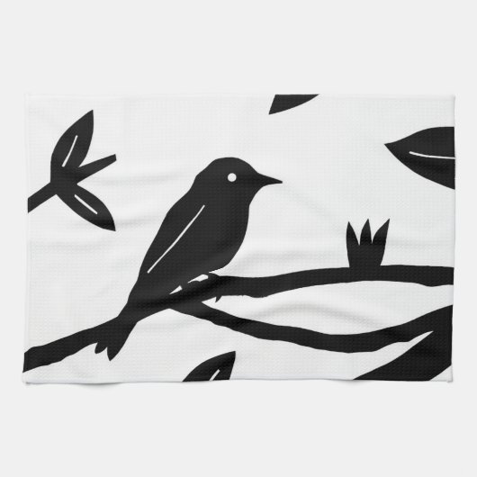 Mooie vogel theedoek (Horizontaal)