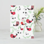 Mooie vogel thema design, gedrukt kaart (Staand voorkant)