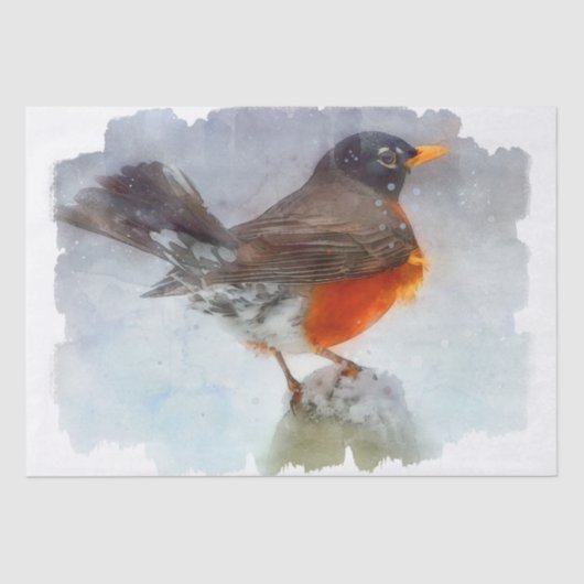 Mooie vogel tissuepapier (Voorkant)