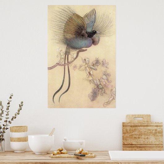 Mooie vogel van het Paradijs door het Poster Warwi (Keuken)