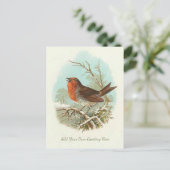 Mooie  vogel voegt je eigen groet toe briefkaart (Staand voorkant)