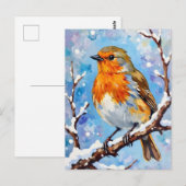 Mooie vogel voor Kerstmis Briefkaart (Voorkant / Achterkant)