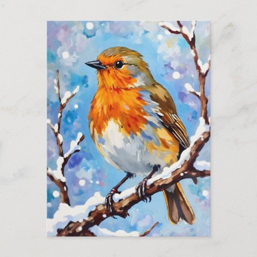 Mooie vogel voor Kerstmis Briefkaart (Voorkant)