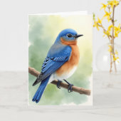 Mooie Vogel Voor Mijn Vrouw Kaart (Gele Bloem)